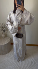ROBE BRODÉE À MOTIFS | BEIGE
