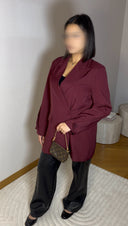 BLAZER BORDEAUX À BOUTON