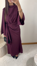 [PREMIUM] ROBE SAFIYA | PRUNE