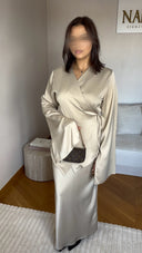 ENSEMBLE SATIN I BEIGE