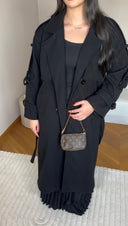 MANTEAU AVEC CEINTURE I NOIR