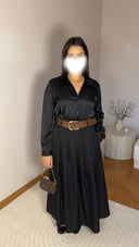 JUPE AVEC CEINTURE NOIR