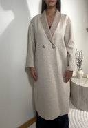 MANTEAU LÉGER À BOUTONS | BEIGE