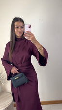 [PREMIUM] ROBE SAFIYA | PRUNE