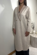 MANTEAU LÉGER À BOUTONS | BEIGE