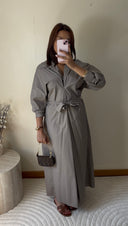 ROBE CHEMISE LÉGÈRE | TAUPE