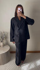 ENSEMBLE TAILLEUR OVERSIZE LÉGER | NOIR