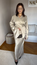 ENSEMBLE SATIN I BEIGE