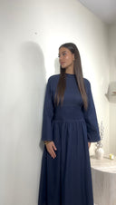 ROBE EN JEAN À CINTRER À LA TAILLE