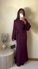 ROBE SAFIYA PORTEFEUILLE À NOUER | BORDEAUX