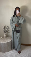 ROBE CHEMISE À NOUER | KAKI