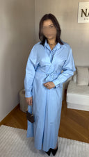 ROBE CHEMISE I BLEU CIEL
