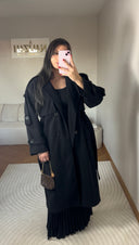 MANTEAU AVEC CEINTURE I NOIR