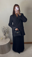 BLAZER MANCHE CROISÉE | NOIR