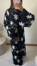 ROBE BRODÉE A MOTIFS | NOIR