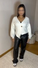 HAUT EN MAILLE BLANC