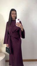 [PREMIUM] ROBE SAFIYA | PRUNE