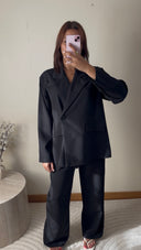 ENSEMBLE TAILLEUR OVERSIZE LÉGER | NOIR