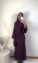 [PREMIUM] ROBE SAFIYA | PRUNE
