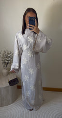 ROBE BRODÉE À MOTIFS | BEIGE