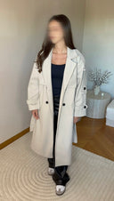 MANTEAU BEIGE AVEC CEINTURE