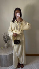 ROBE CHEMISE À NOUER | JAUNE