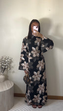 ROBE FLEURIE | NOIR