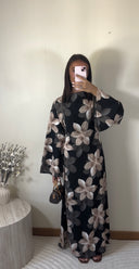 ROBE FLEURIE | NOIR