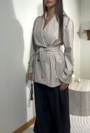 TRENCH COURT SIMILICUIR | BEIGE
