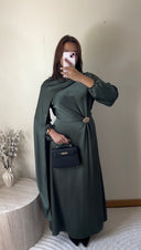 ROBE AVEC VOILE | KAKI