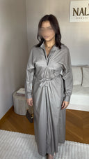 ROBE CHEMISE I TAUPE