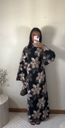 ROBE FLEURIE | NOIR