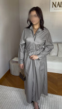 ROBE CHEMISE I TAUPE