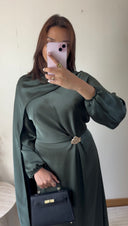 ROBE AVEC VOILE | KAKI