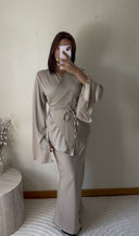 ENSEMBLE SATINÉ | BEIGE