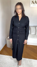 ROBE EN JEAN NOIR