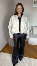 VESTE À ZIP I BEIGE