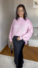 PULL EN MAILLE I ROSE