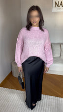 PULL EN MAILLE I ROSE