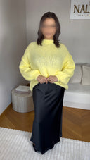 PULL EN MAILLE I JAUNE