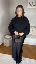 PULL EN MAILLE I NOIR