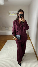 ENSEMBLE TAILLEUR BORDEAUX