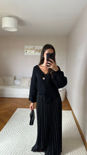 HAUT EN MAILLE NOIR
