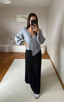 HAUT EN MAILLE GRIS