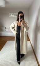 MANTEAU À BOUTONS BEIGE