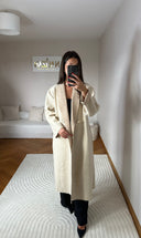 MANTEAU À BOUTONS BEIGE