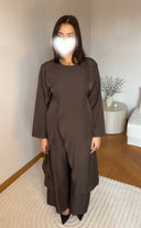 ENSEMBLE ASYMÉTRIQUE I MARRON