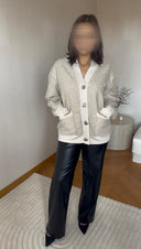 GILET CARDIGAN I BEIGE