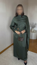 ROBE LONGUE AVEC VOILE I KAKI