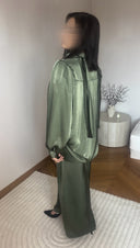 ENSEMBLE MASTOUR SATINÉ KAKI